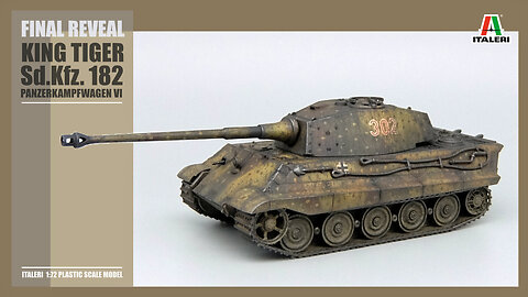 ITALERI /// Sd.Kfz.182 KING TIGER /// FINAL REVEAL /// 1:72 SCALE MODEL /// Scale Bench