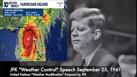 "Unraveling the Mystery: Hurricane Helene and JFK's 'Weather Control' Speech Anniversary"