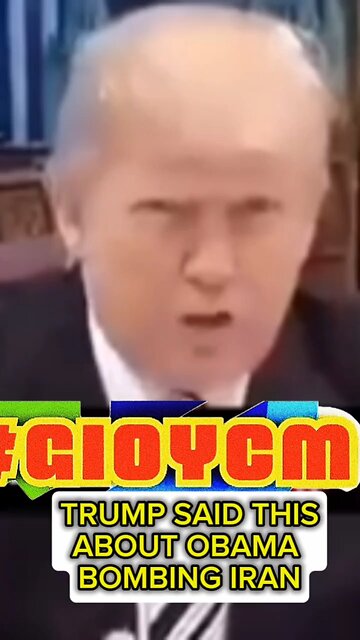 TRUMP SAID THIS ABOUT OBAMA BOMBING IRAN