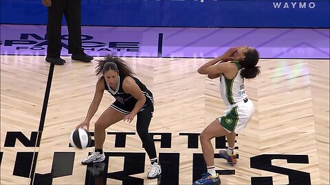 👀 Skylar Diggins ELBOWED, no foul | Seattle Storm vs Golden State Valkyries, WNBA women's basketball