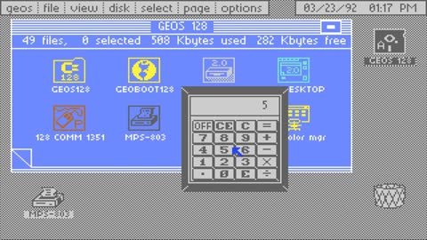 geos 2.0 HD Commodore 128 version 40/80 column ( 1988 )