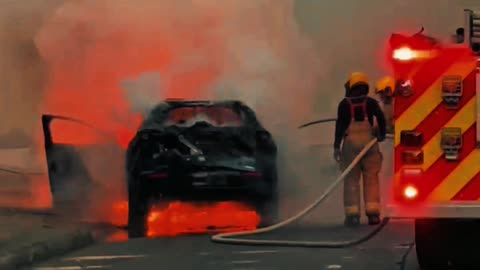 Bomberos controlan incendio de carro