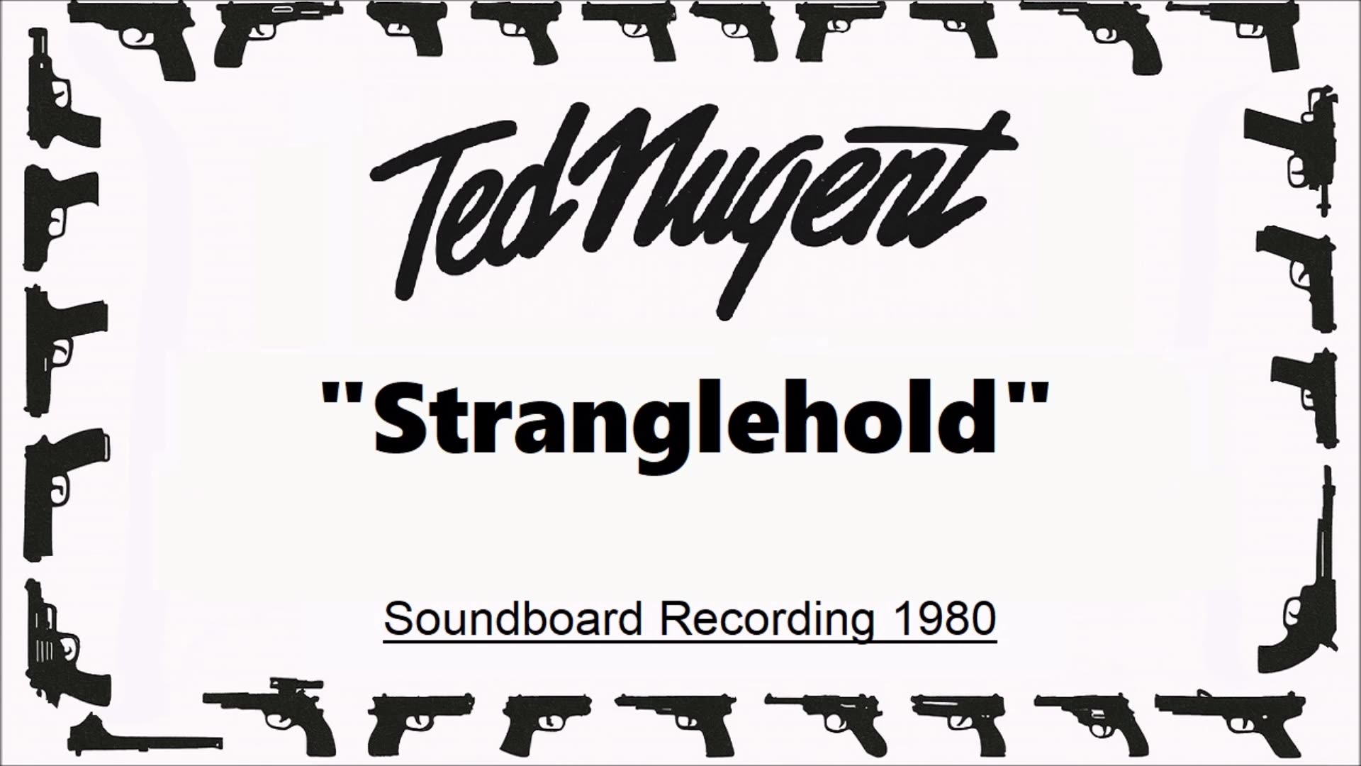 Ted Nugent - Stranglehold (Live in Dortmund, Germany 1980) Soundboard