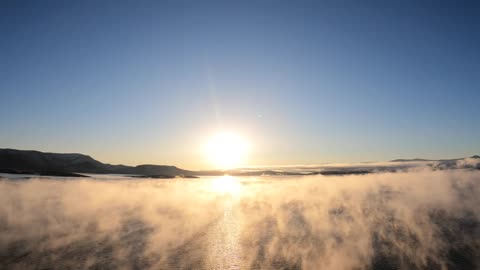 Frozen Beauty: A Chilly Morning Over Strawberry Reservoir ❄️🚁 - Hero9 on Mavic Air 2