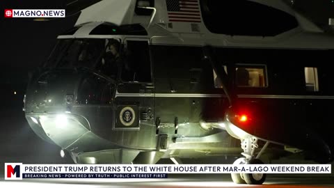 🇺🇸 Donald Trump Returns to Washington aboard Air Force One after Mar-a-Lago Weekend Break