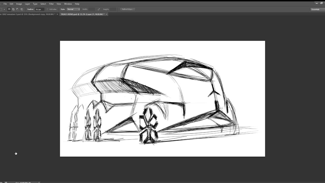 Best way to sketch and render
