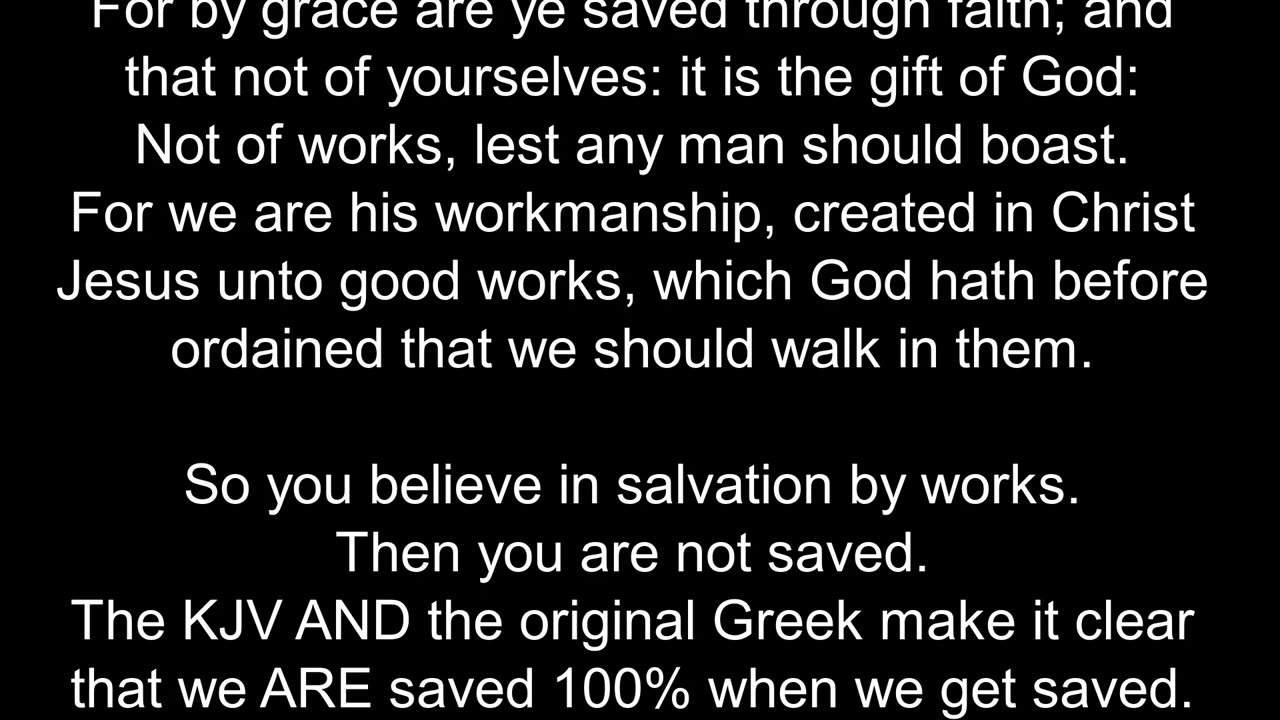 Once saved always saved