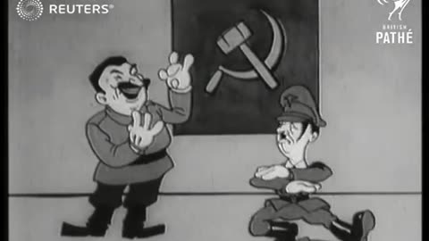 HITLER AND STALIN CARTOON (1939)