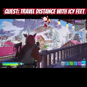 Travel distance with Icy Feet - Fortnite Winterfest