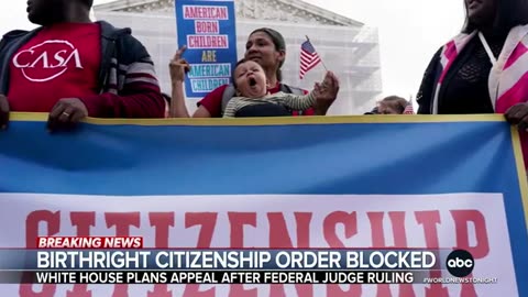 Federal judge blocks Trump's birthright citizenship executive order