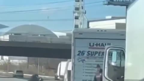 Two trucks, one lane, zero patience