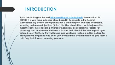 Looking for the best Microneedling in Spinningfields