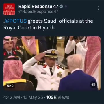 Why are foreign military saluting President Trump? This is not common. So what instances would this be ok?