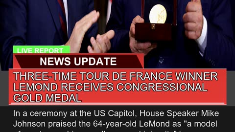 Threetime Tour De France Winner Lemond Receives C