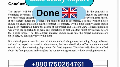 Student Work (Case Study Analysis) | CS6050 Software Development | MMU Computer Science UK