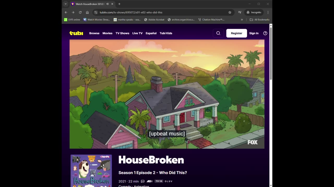 Housebroken - Who Did This? Tubi Audio Description