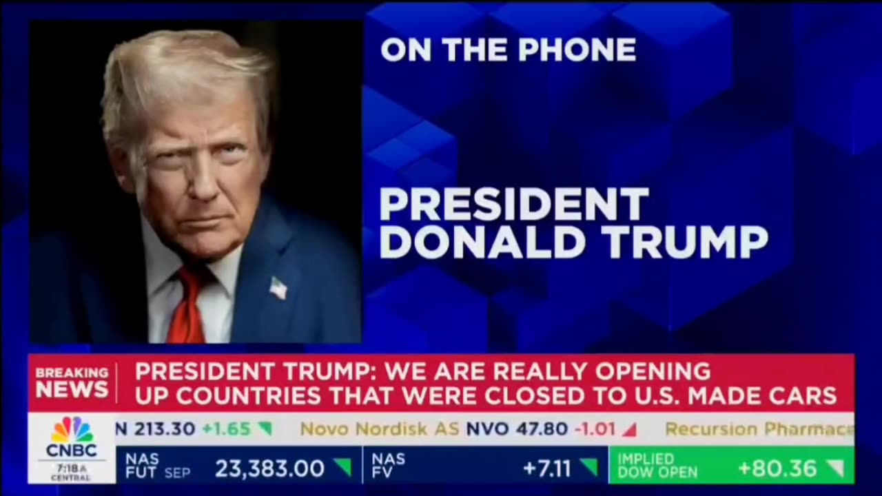 Phone call with President Trump