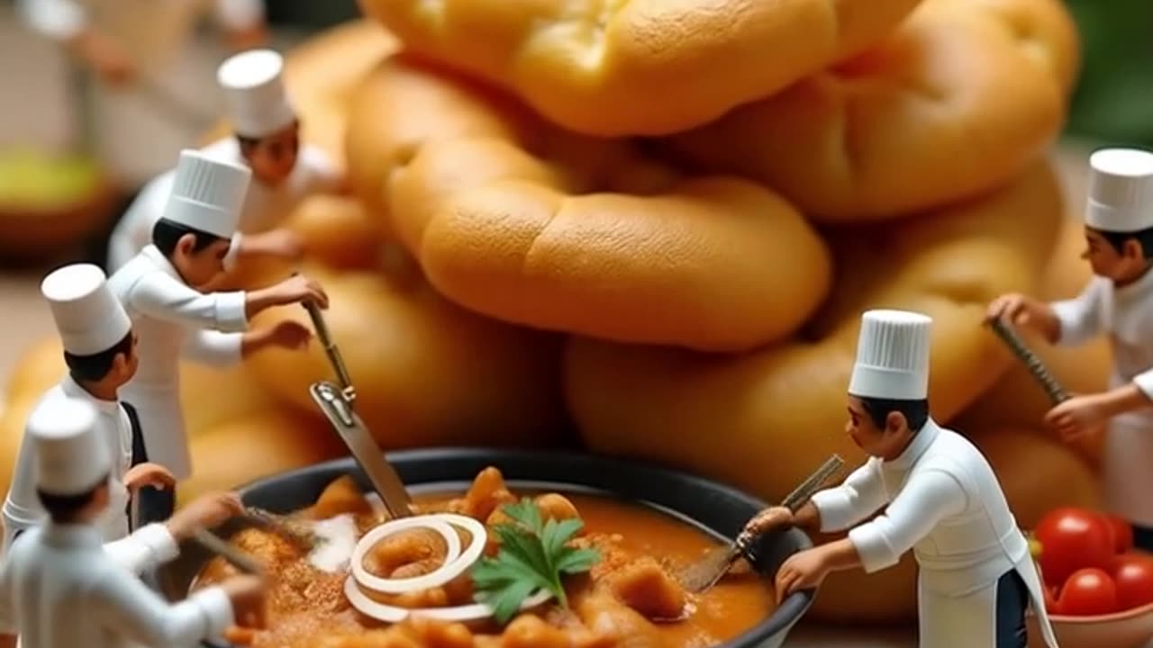 Chole Bhature – Spicy Chickpeas with Fluffy Fried Bread