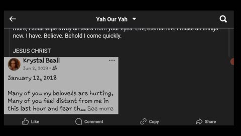 Many of you my beloved are hurting.