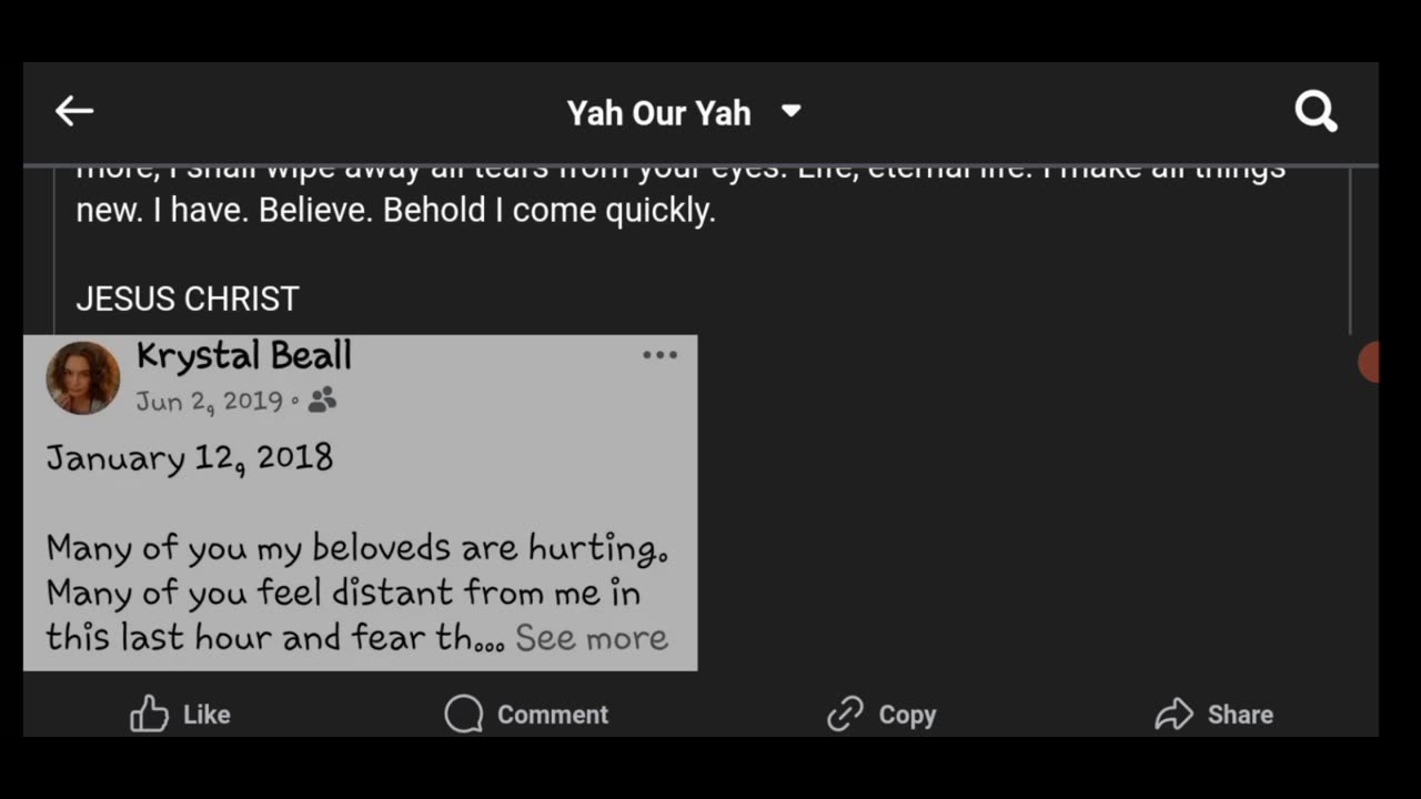 Many of you my beloved are hurting.