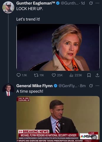 LOCK HER UP !! LOCK HER UP !!!