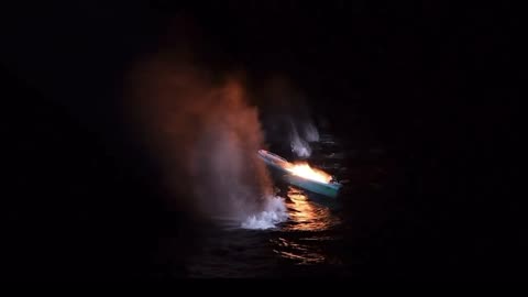 US Coast Guard SMOKES Another Drug Boat