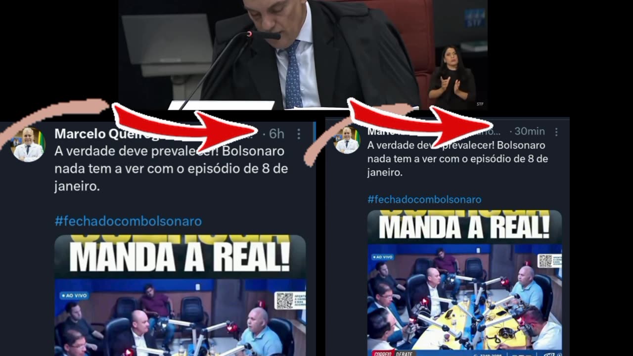 Uma fala desnecessária do Ditador, eles têm que julgar e não criar fatos fora do julgamento. Não achei essa postagem no perfil do Queiroga com esse tempo nem com o nome.