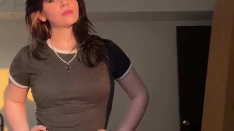 Pure sweet goth tgirl and beauty body