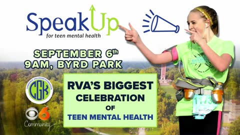 SpeakUp 5k at Byrd Park in Richmond is next Saturday,