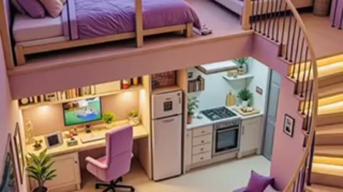 Cozy dreamhouse purple colors