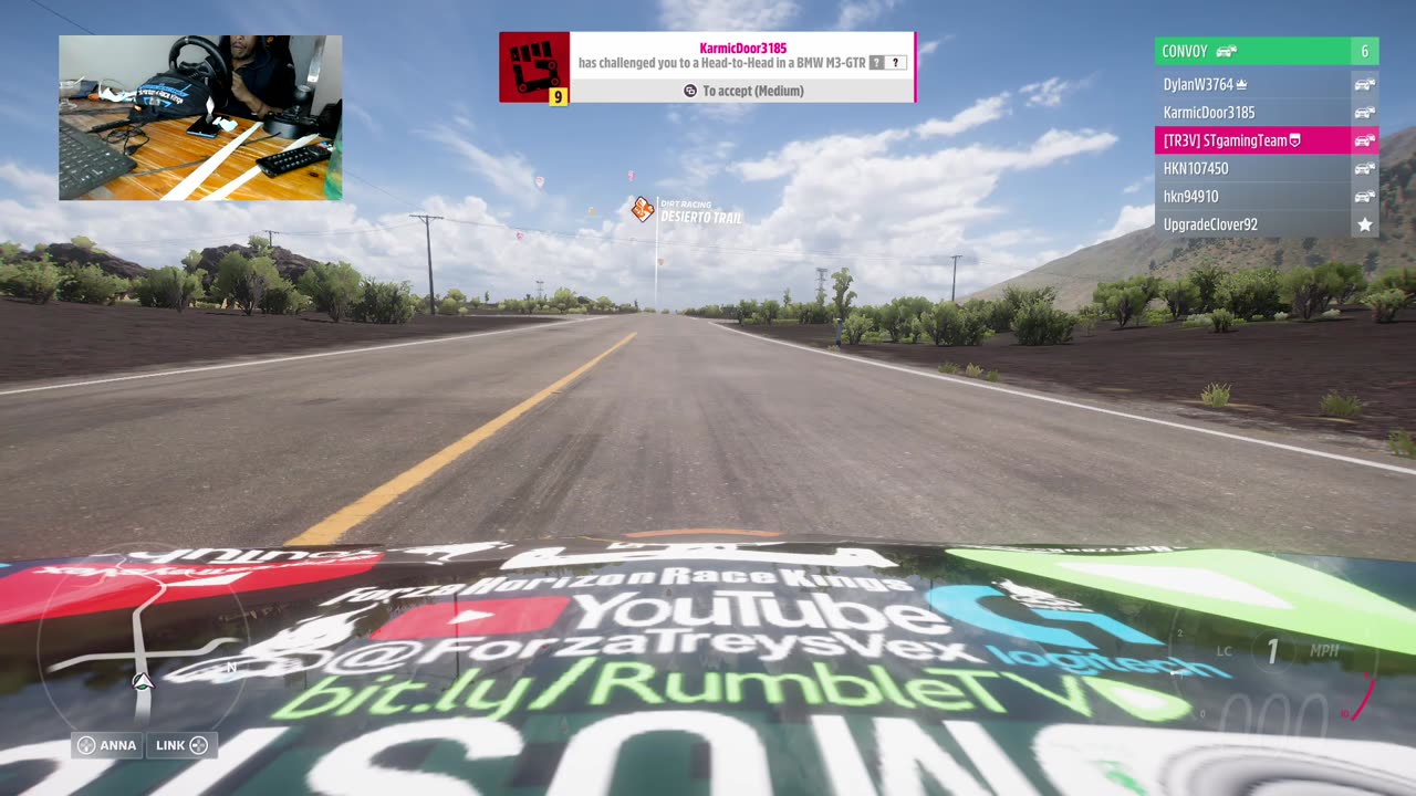 STREET RACING WITH @ForzaTreysVex - steering wheel gameplay