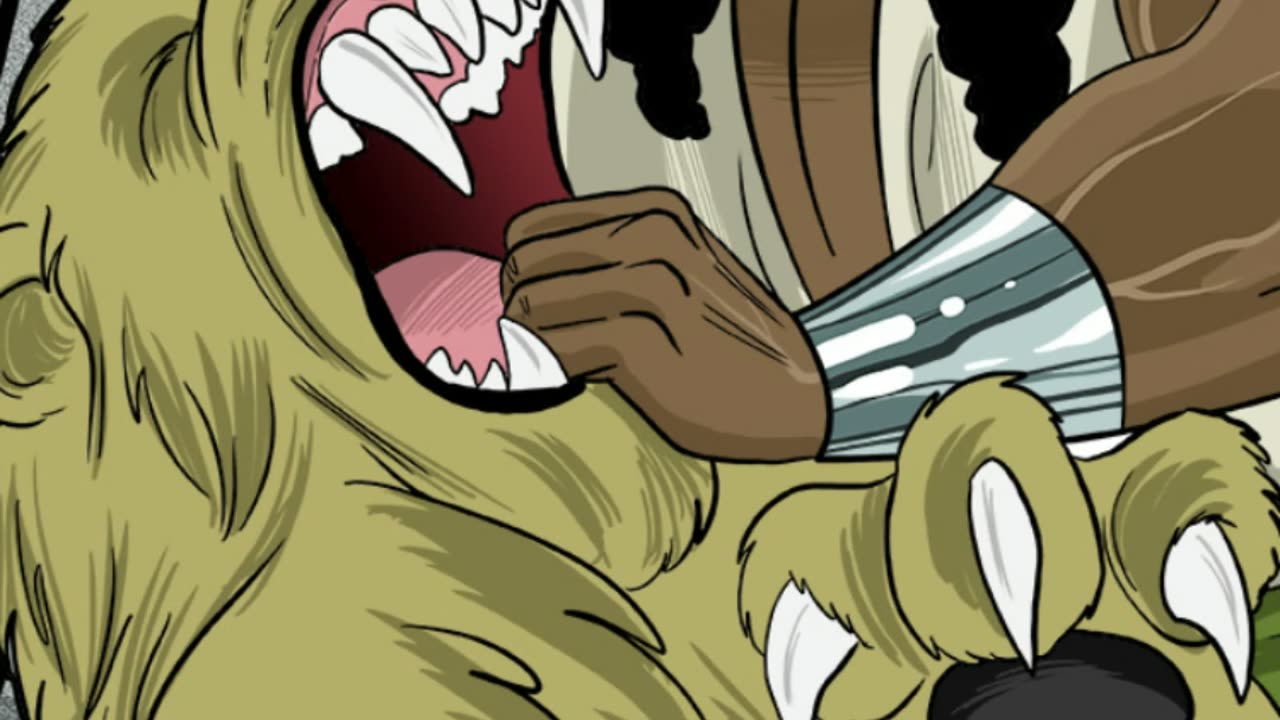 Samson kills a lion!