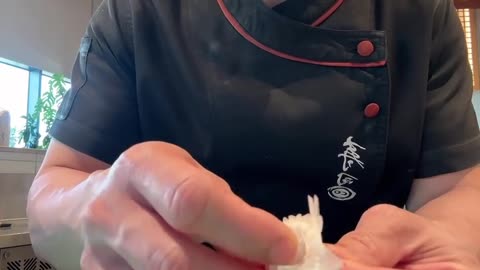 Make a butterfly from small radish