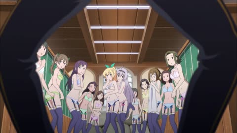 Anime Akashic Records of Bastard Magical Instructor-Teacher open the door to the girls locker room