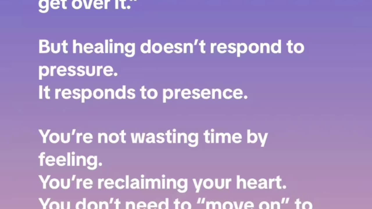 No Rush. You’re Healing.