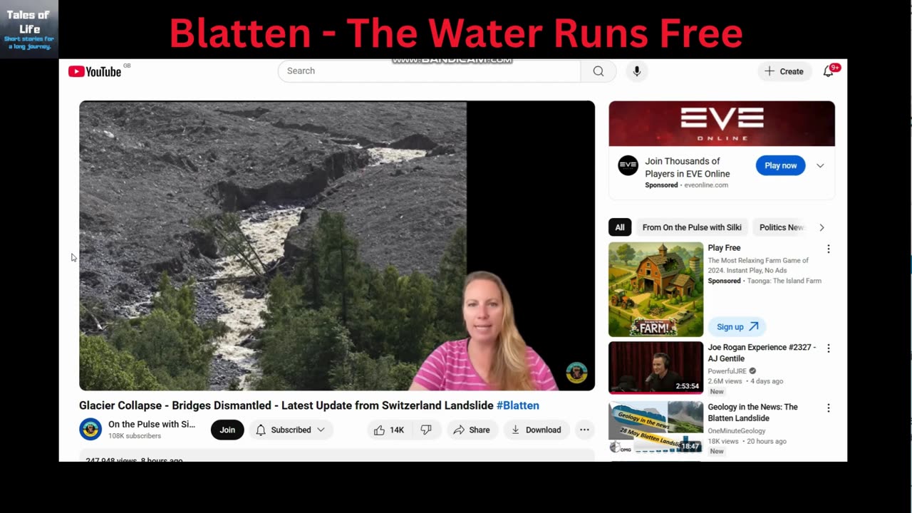 Blatten The water runs free