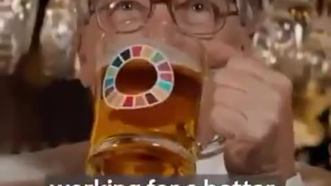 New cringe propaganda from bill gates... Looks like this time he's turning beer into kool aid