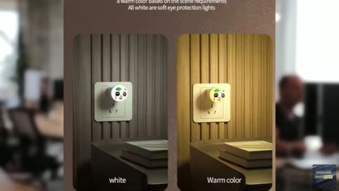 Intelligent Voice-Controlled Night Light, LED Color-Changing Night Light, USB Pl