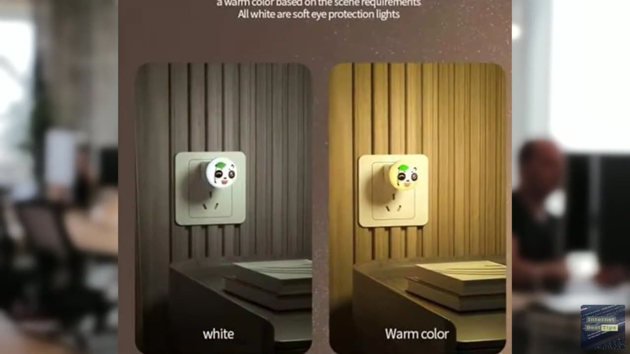 Intelligent Voice-Controlled Night Light, LED Color-Changing Night Light, USB Pl