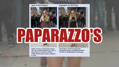Fact Check: Photo Of Sydney Sweeney In A Turning Point Shirt Is Fake -- Original Three Months Old