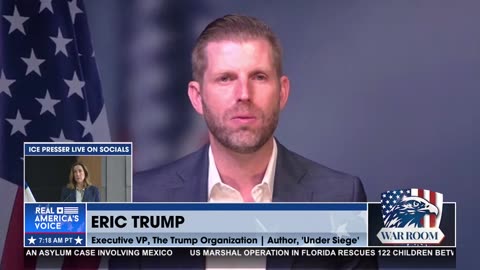 ASSASSINATION ATTEMPTS “UNACCEPTABLE,” ERIC TRUMP SAYS