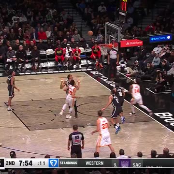 NBA Zaccharie Risacher's up to 23 PTS... WITH ALMOST 8 MINUTES LEFT IN THE FIRST HALF 🤯