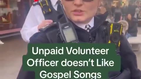 A woman was stopped in UK for daring to sing Christian songs on the street outside a church.
