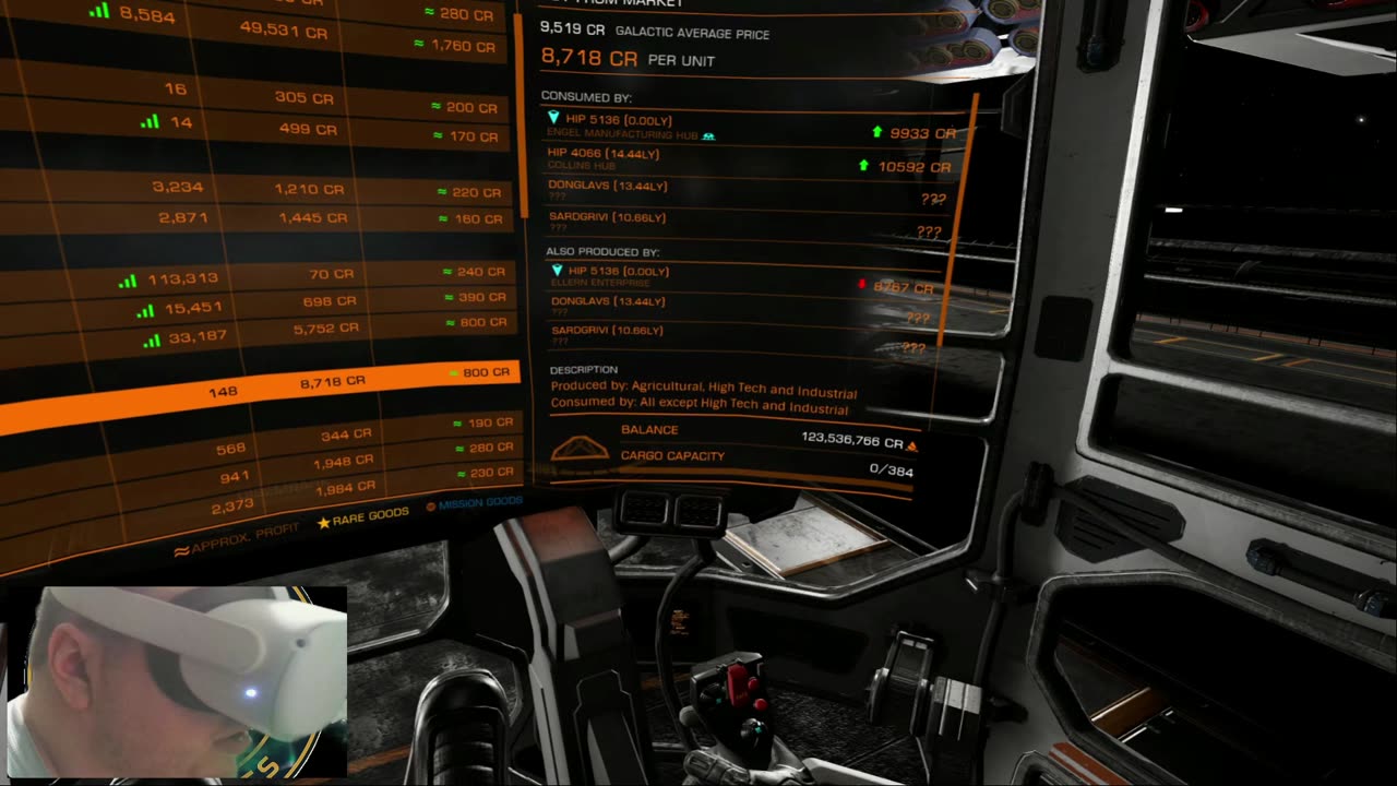 VR elite dangerous 420 smoke and fly with