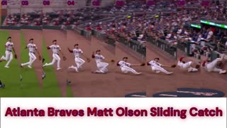 Prototype 214: Atlanta Braves Matt Olson Sliding Catch