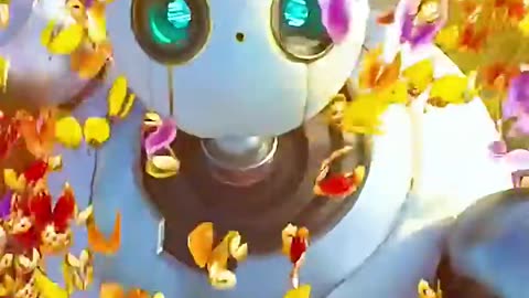 When the robot first entered the forest