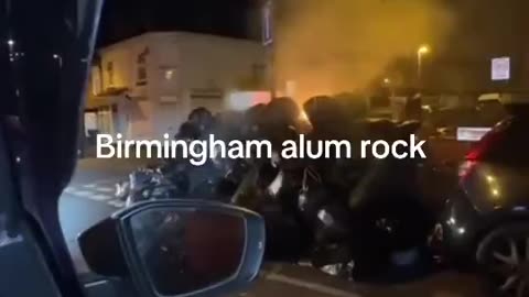 Meanwhile, the bin promblem in alum rock Birmingham last night.