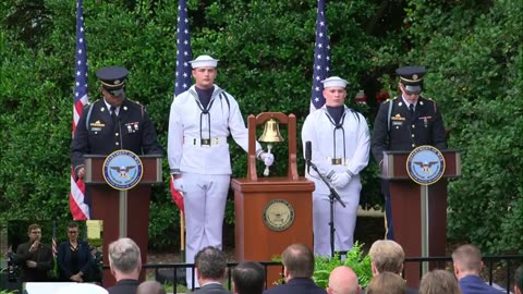 PRESIDENT TRUMP AND THE FIRST LADY ATTEND A SEPTEMBER 11TH OBSERVANCE EVENT