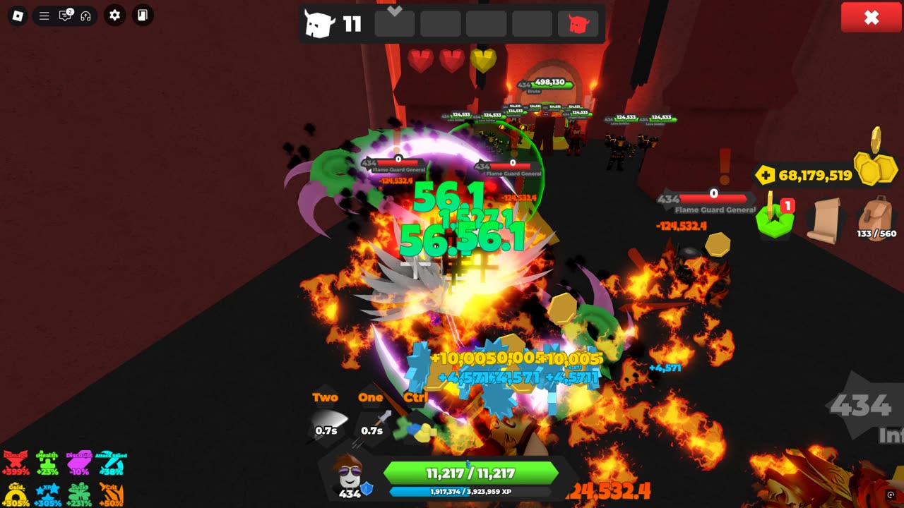 Roblox Treasure Quest Fiery Fortress Demon Uncapped Gameplay