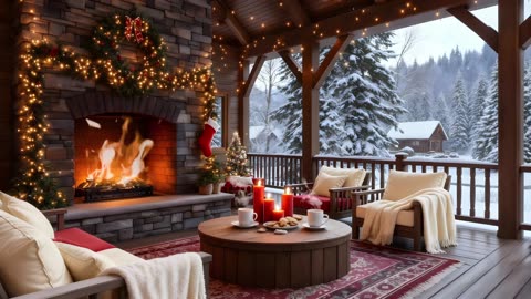 Smooth Jazz Winter Fireplace Ambience for Work, Study Sessions & Calm Vibes